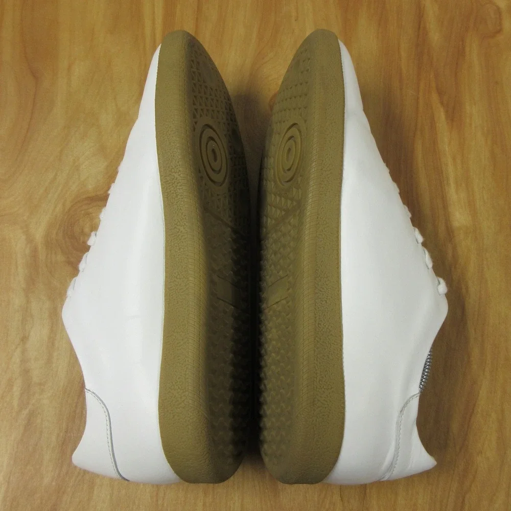 BECKETT SIMONON Geller White Leather Gum Sole Sneakers Mens‎ 11 Minimalist Shoes